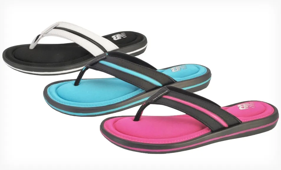 Groupon: Women’s New Balance Cruz Memory Foam Slide or Thong Sandals