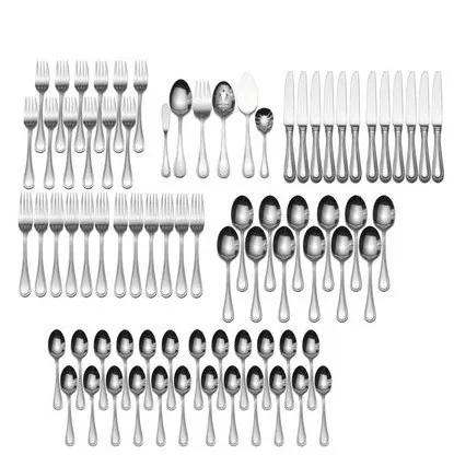 Mikasa Deal of the Day: Continental Bead 78 Piece Flatware Set, Service for 12