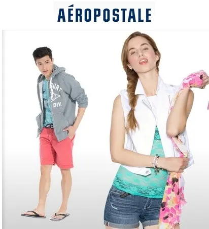 Aeropostale: 50% OFF Tops and Shorts