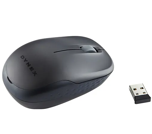 Dynex Wireless Optical Mouse - Gray