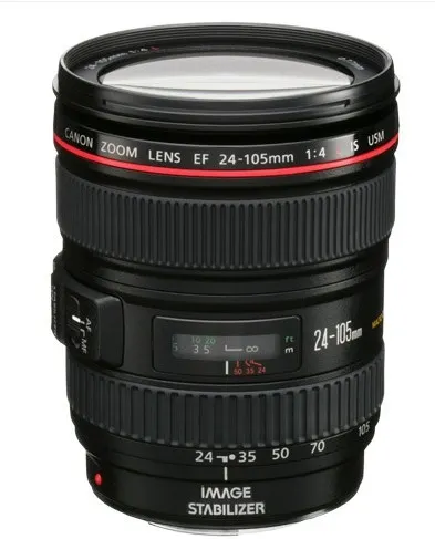 Canon EF 24-105mm f/4L IS USM Autofocus Lens for Canon DSLR Cameras