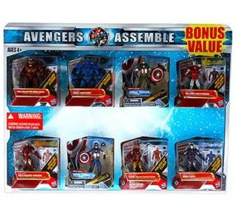 Marvel Avengers Action Figures, Set of 8 Value Pack