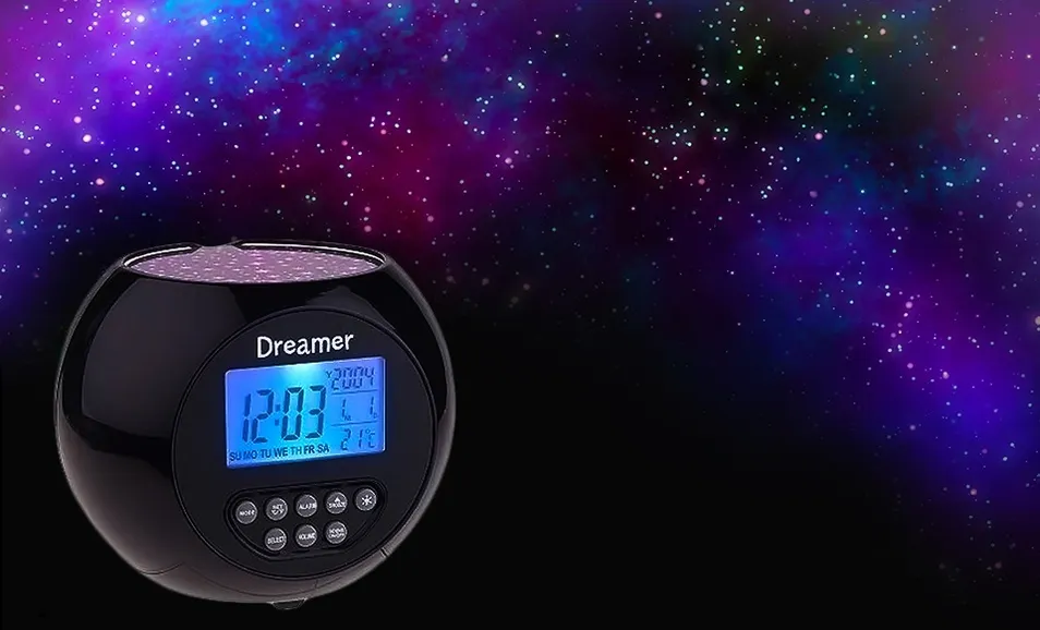 Groupon: Dreamer Starlight Projector Clock
