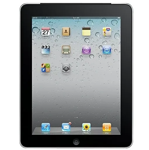 Apple MC496LL/A 32GB iPad Tablet w/ WiFi/3G black- Gen1, Pre-owned