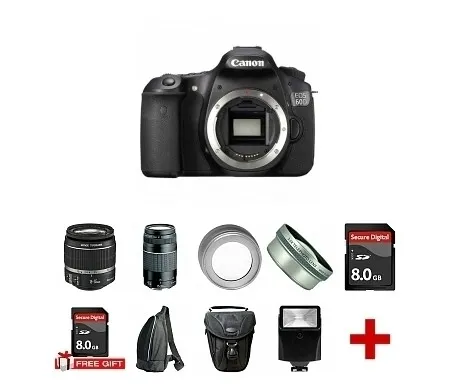 Canon Model EOS 60D Body + 4 Lens Kit