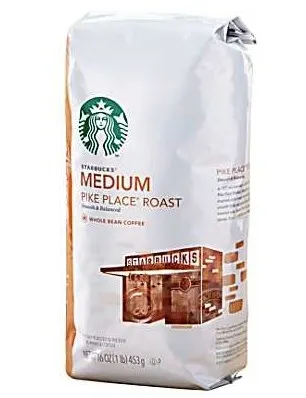 Staples: 2 Starbucks 1-lb. Pike Place Ground Coffee Bags for $20