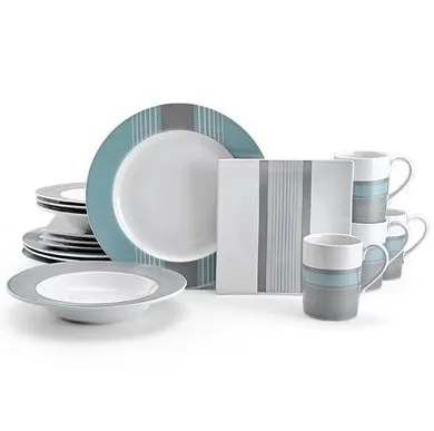 Mikasa Deal of the Day: Nautica West End Slate Dinnerware Set, 16 Piece, Service for 4