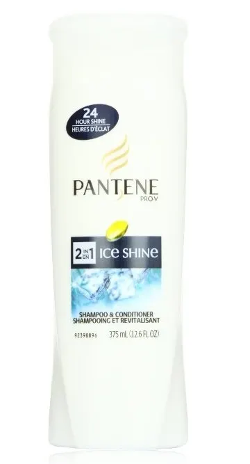 PANTENE Ice Shine 2-in-1, 12.6 Fluid Ounce (Pack of 2)