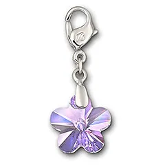 Violet Flower Charm