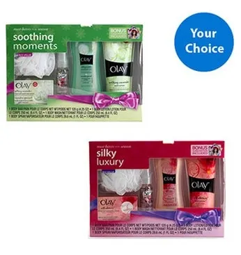 Walmart Daily Deal: Olay Holiday Gift sets with Bonus Free Magazine subscription offer (Your Choice) Bath Gift Sets for Her $10