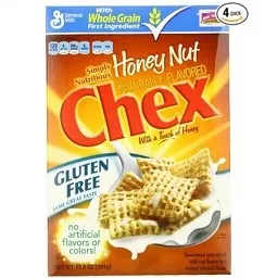 Chex Honey Nut Cereal, 13.8-Ounce Boxes (Pack of 4)