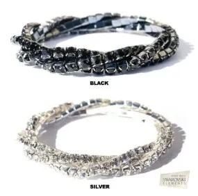 Triple Strand "Twist" Swarovski Elements Bracelet