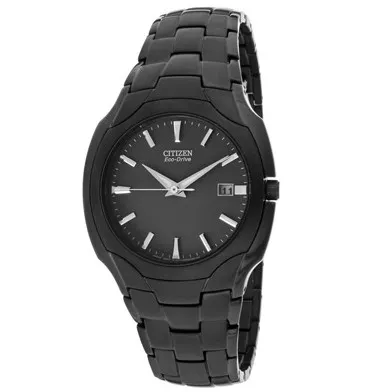 Citizen Men's Black Dial Black Ion Plated Stainless Steel Watch