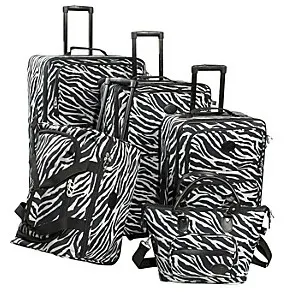 American Flyer Animal Print 5-Piece Luggage Set