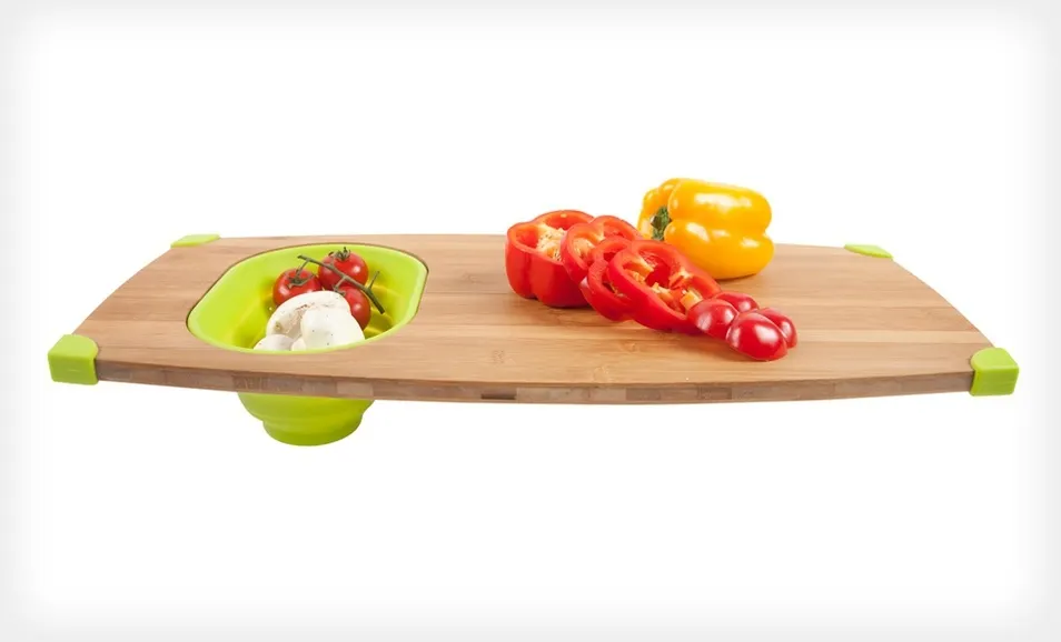 Groupon: Core Bamboo Corner Grip Over-the-Sink Cutting Board