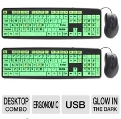 EZ Eyes Deluxe Keyboard & Mouse (2 Pack)