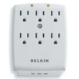 Belkin SurgeMaster 6 Outlet Wall-Mount Surge Protector