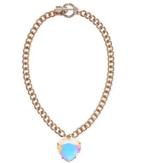 Juicy Couture Jumbo Gem Heart Necklace