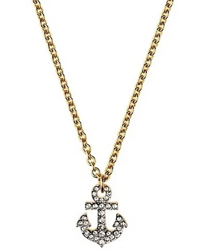 Juicy Couture Anchor Charm Necklace