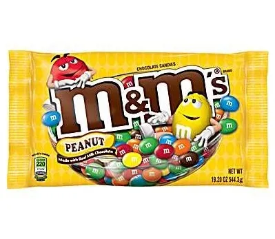 M&M's Peanut Candy, 19.2 oz. Bag