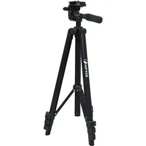 Aiptek ZAC-STD-5 Lightweight Aluminum Tripod with 3-Way Pan Head