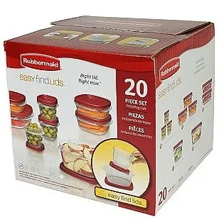 Rubbermaid Easy Find Lids 20-Piece Storage Set
