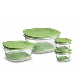Rubbermaid 7J93 Produce Saver Square Food Storage Containers Set of 8
