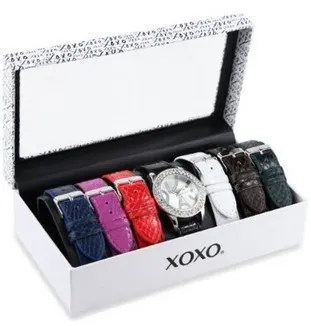 XOXO Women's XO9026 Seven Color Snake Interchangeable Strap Set Watch