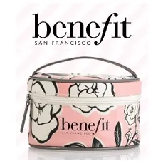 Benefit: FREE Floral Makeup Bag with $60 order