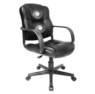 Relaxzen 2-Motor Mid-Back Leather Office Massage Chair