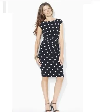 Lauren Cap-Sleeved Jersey Dress