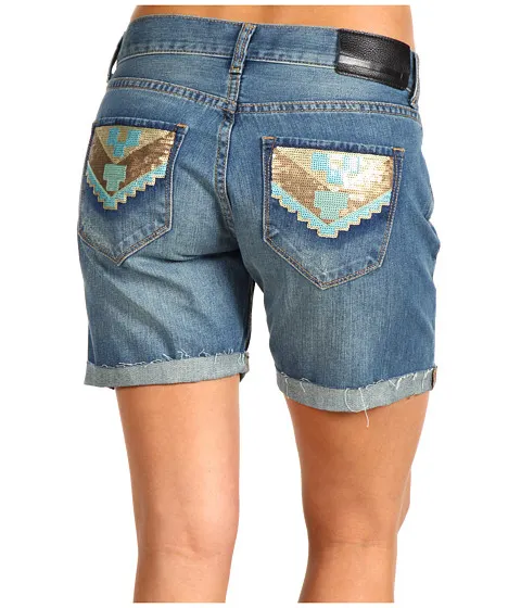 !iT Denim Bonaroo Slouch Short in South Border