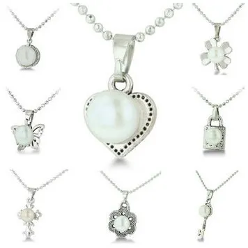 Freshwater Pearl Necklace in Assorted Styles with Free 18 Inch Chain
