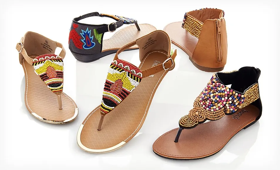 Groupon: Bucco Women’s Beaded Sandals