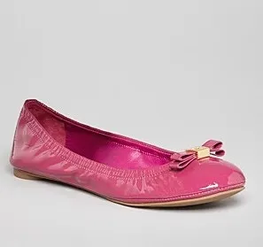 Tory Burch Ballet Flats - Eddie 2 Logo Bow