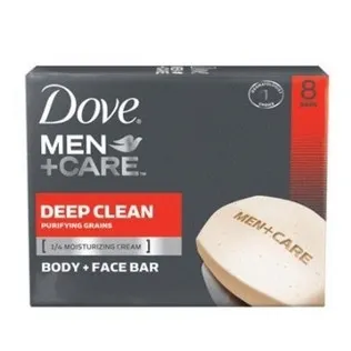 Dove Men + Care Body and Face Bar, 8 Count (4 Oz bars)