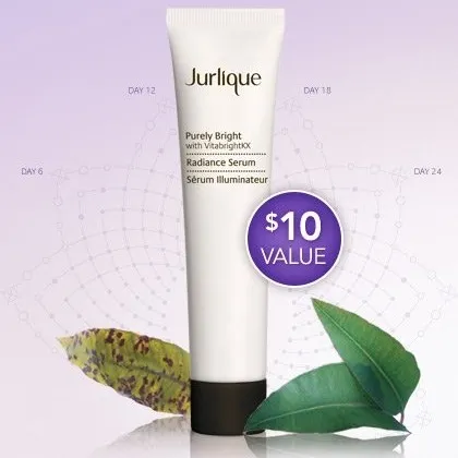 Jurlique: Free Deluxe Purely Bright Radiance Serum ($10 value) with Any $35+ Order