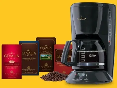 Gevalia: Free Gevalia Classic Coffeemaker With 4 Boxes Of Premium Coffee Or Tea