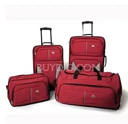 American Tourister Fieldbrook Four-Piece Luggage Set (Red) 