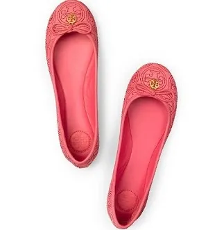 Tory Burch Stitched Logo Chelsea Ballet Flat