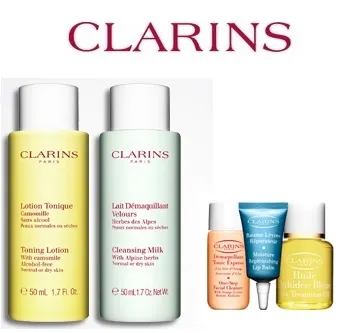 Clarins: Free 5-pc Gifts with any purchase