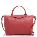 Longchamp Le Pliage Cuir Satchel