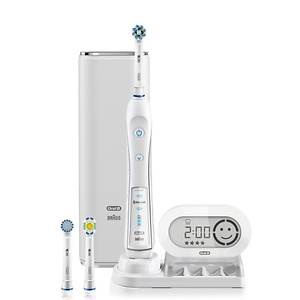 WHITE 7000 SmartSeries with Bluetooth Electric Rechargeable Power Toothbrush Powered