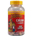 L'il Critters Calcium Gummy Bears with Vitamin D3, Fun Swirled Flavor, 150-Count