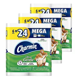Charmin Sensitive Toilet Paper Mega Roll 18 Count
