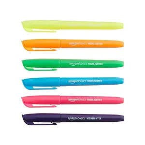 AmazonBasics Chisel Tip Highlighters - Pack of 24