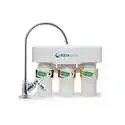 Aquasana 3-Stage Under Sink Water Filter System with Chrome Faucet