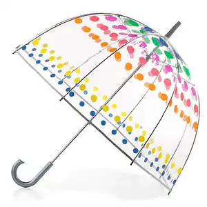 Totes Clear Bubble Umbrella, Dots