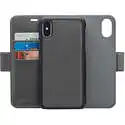 AmazonBasics iPhone X PU Leather Wallet Detachable Case, Dark Grey