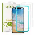 iPhone X Screen Protector [2 PACK], [Tray Installation] Otao iPhone 10 Tempered Glass Screen Protector Touch Sensitive 9H Hardness Tempered Glass screen Protector for iPhone X